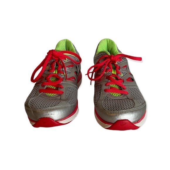 Nike Women’s Dual Fusion Running Sneaker Shoe SZ 7.5 USA  Gray Lime Salmon - Picture 5 of 10